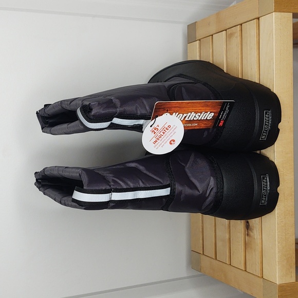 Northside Icicle snow boot, gray/black, size 6, 🆕 - Picture 3 of 16